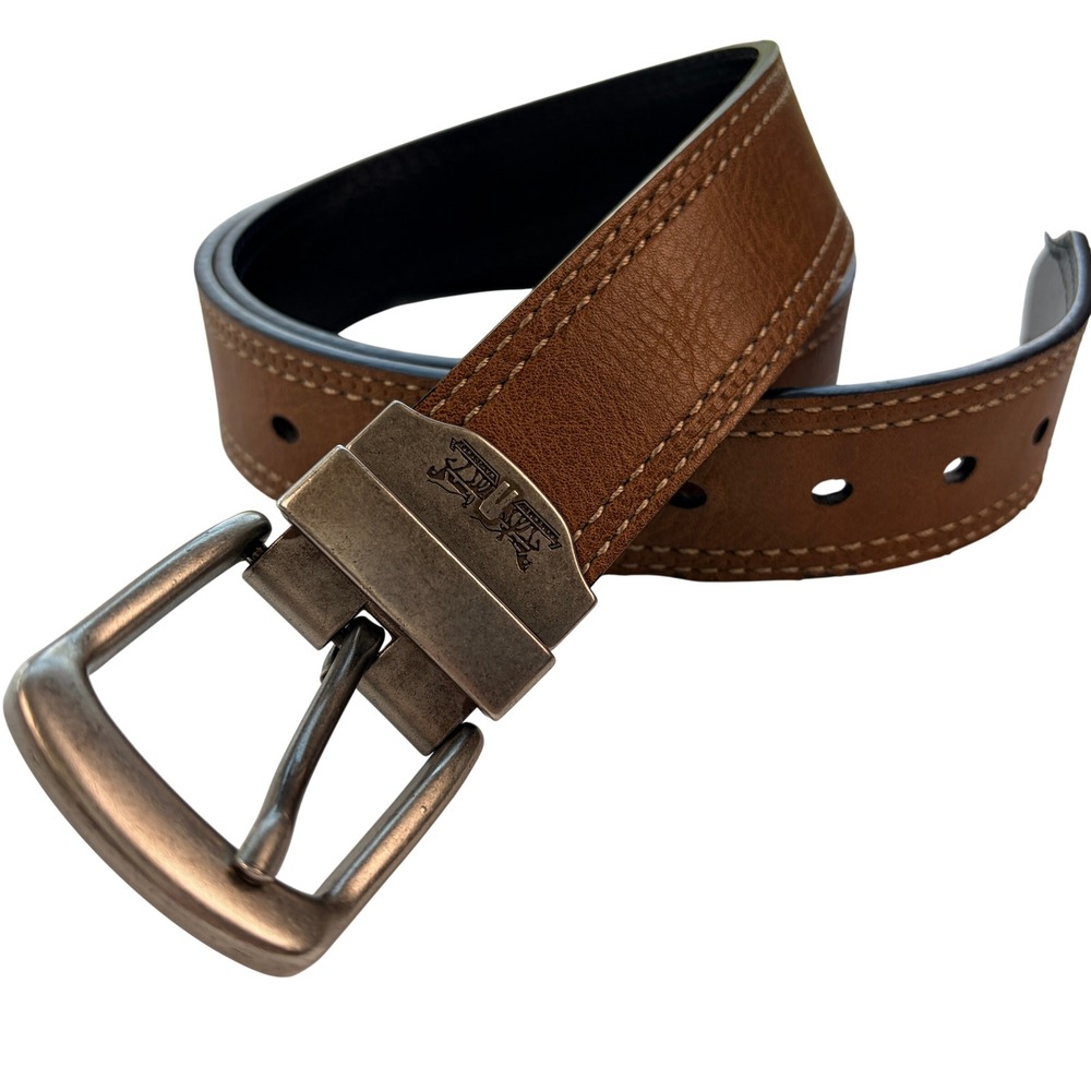 Levi's Reversible Synthetic Leather Belt Medium 34-36 Tan Black  11LP120158